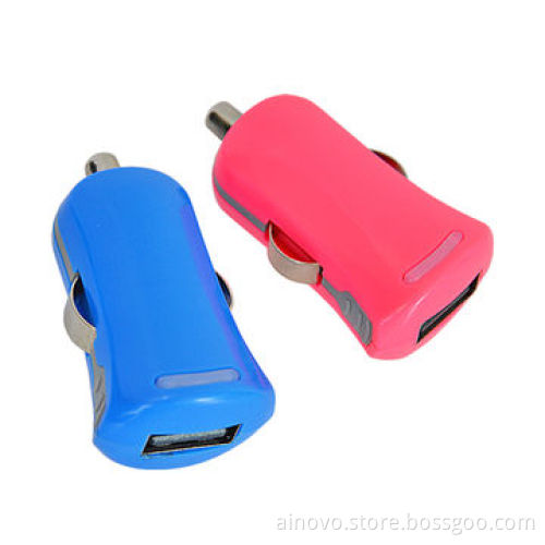 5V 2A car charger for iPhone, smartphones, single USB, small in size